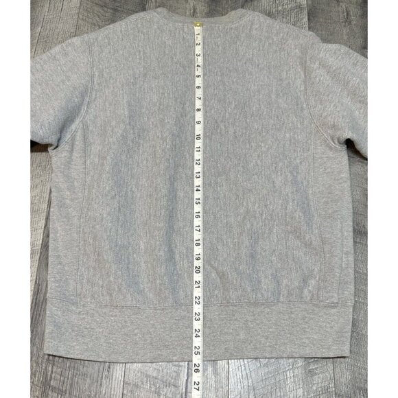 Vintage Champion Sweatshirt Mens Medium Gray Reverse Weave Crewneck Red Logo 90s - Picture 7 of 12
